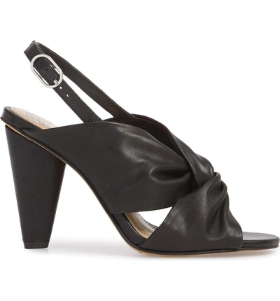 Shop Vince Camuto Kattie Slingback Sandal In Black Leather