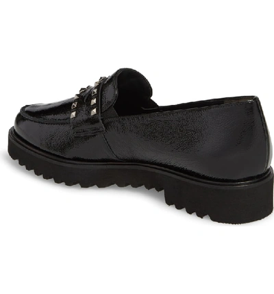 Shop Paul Green Sofia Loafer In Black Crinkle Patent