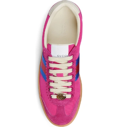 Shop Gucci G74 Low Top Sneaker In Pink