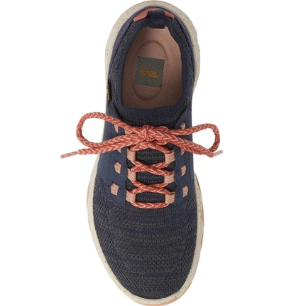 Shop Teva Arrowood 2 Waterproof Knit Sneaker In Midnight Navy Fabric