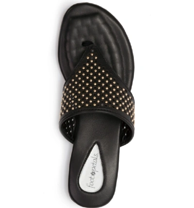 Shop Foot Petals Evie Sandal In Black Leather