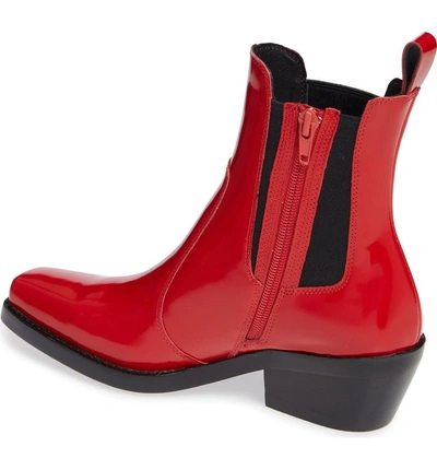 Shop Jeffrey Campbell Poker Chelsea Boot In Red Box