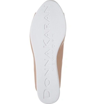 Shop Donna Karan Reisley Wedge Slide Sandal In Rose Leather