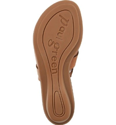 Shop Paul Green 'bayside' Leather Sandal In Cuoio Leather