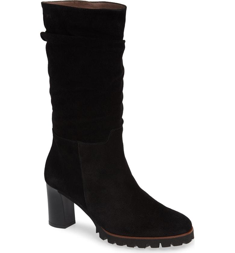 wonders block heel bootie
