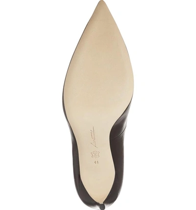 Shop Brian Atwood Veruska Pointy Toe Pump In Black Leather