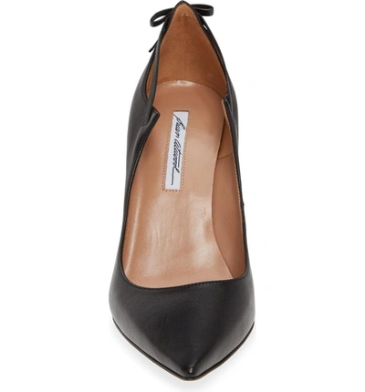 Shop Brian Atwood Veruska Pointy Toe Pump In Black Leather