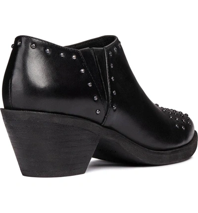 Shop Geox Lovai Ankle Boot In Black Leather
