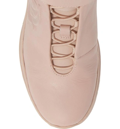 Shop Taryn Rose Zanna High Top Sneaker In Blush Leather