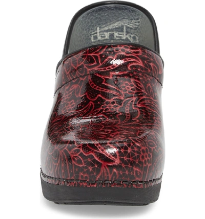 Shop Dansko Pro Xp 2.0 Clog In Wine Tooled Patent Leather