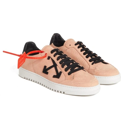 Shop Off-white Arrow Sneaker In Salmon Black