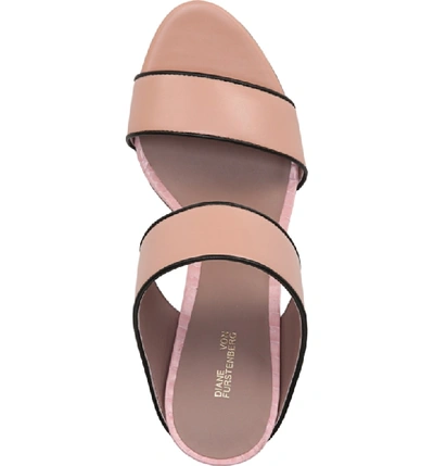 Shop Diane Von Furstenberg Etta Sandal In Pink Sand