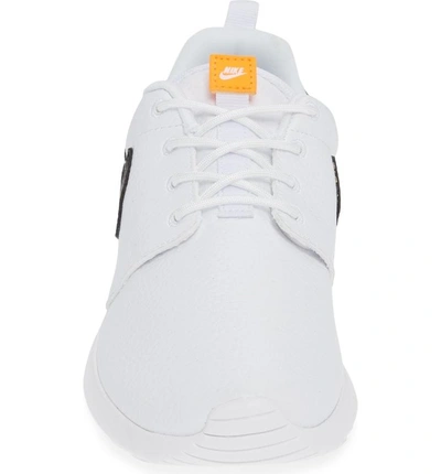 Shop Nike 'roshe Run' Print Sneaker In White/ Total Orange/ Black