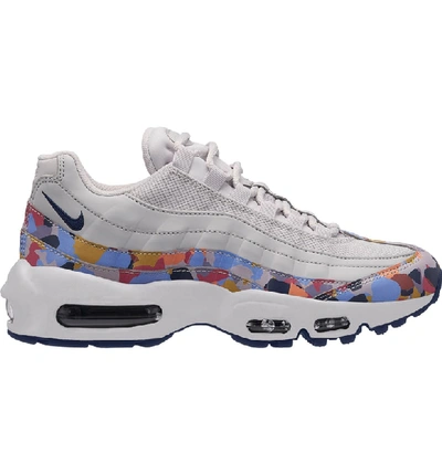 Shop Nike Air Max 95 Se Running Shoe In Grey/ Navy/ Red