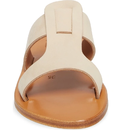Shop Kjacques K. Jacques St. Tropez Slide Sandal In Nubuck Linen