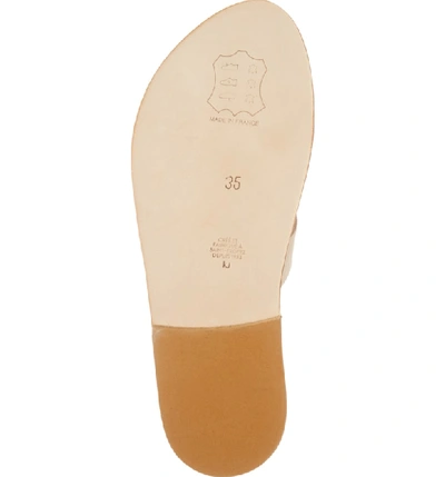 Shop Kjacques K. Jacques St. Tropez Slide Sandal In Nubuck Linen