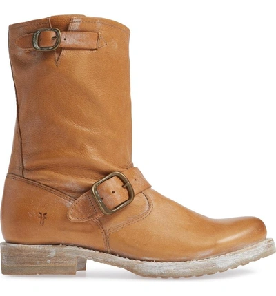 Shop Frye 'veronica Short' Slouchy Boot In Tan Leather