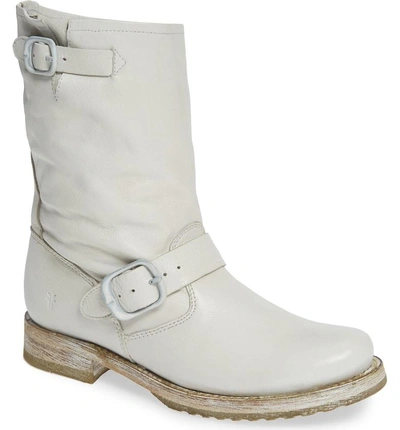 Shop Frye 'veronica Short' Slouchy Boot In White Leather