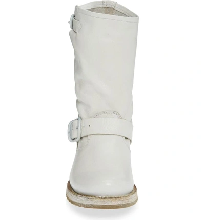 Shop Frye 'veronica Short' Slouchy Boot In White Leather