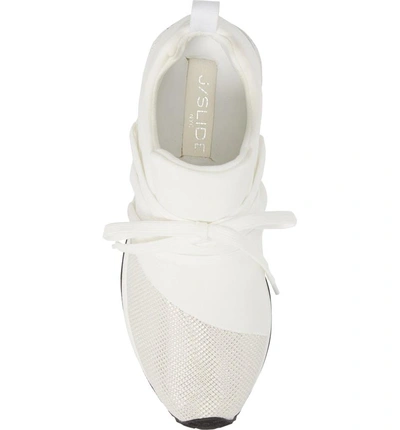 Shop Jslides Zorro Sneaker In White Fabric