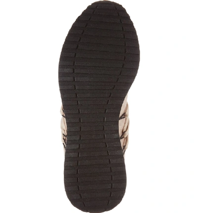 Shop Jslides Zorro Sneaker In Platino Gold Fabric