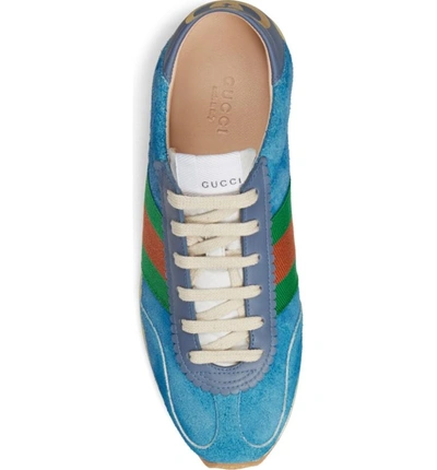 Shop Gucci Rocket Convertible Sneaker In Blue