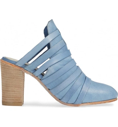 Shop Free People Byron Strappy Mule In Denim Blue