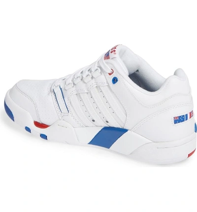 Shop K-swiss Si-18 International Heritage Sneaker In White/ Blue/ Ribbon Red