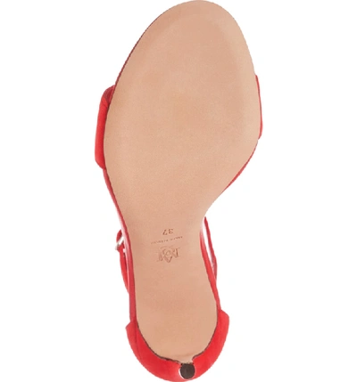 Shop Alexander Mcqueen Ankle Strap Sandal In Lust Red