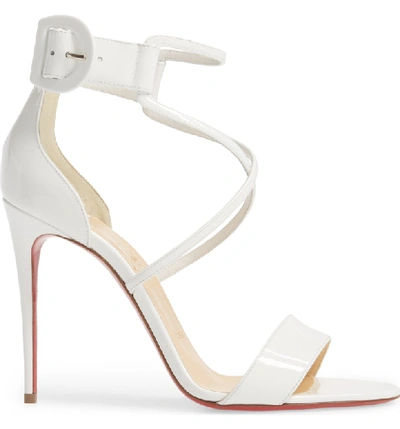 Shop Christian Louboutin Choca Criss Sandal In Latte