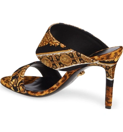 Shop Versace Barocco Sandal In Gold