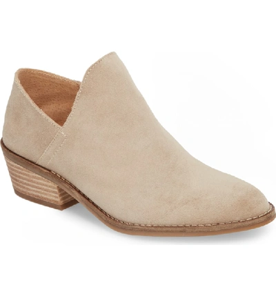 Shop Lucky Brand Fausst Bootie In Mushroom Suede
