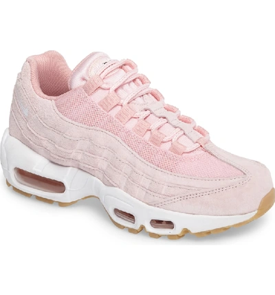 Nike Air Max 95 Leather And Mesh Sneakers In Particle Pink White | ModeSens