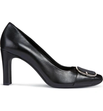 Shop Geox Vivyanne Pump In Black Leather