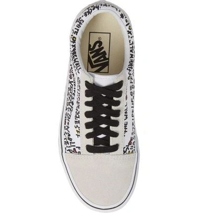 Shop Vans Old Skool Sneaker In Onyx/ True White