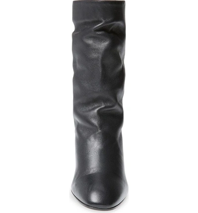 Shop Aquazzura Boogie Slouch Boot In Black Leather