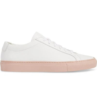 Shop Common Projects Original Achilles Sneaker In White/ Blush