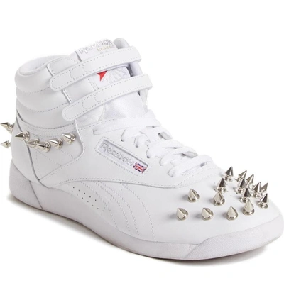 Shop Junya Watanabe X Reebok Studded Sneaker In White