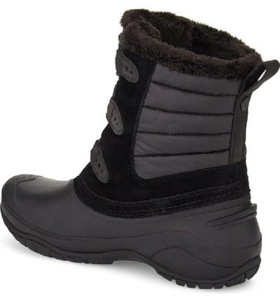 Shop The North Face Shellista Ii Waterproof Boot In Black/ Smoked Pearl Grey