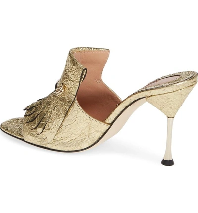 Shop Brian Atwood Sandy Sandal In Gold Foil Metallic