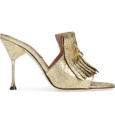 Shop Brian Atwood Sandy Sandal In Gold Foil Metallic