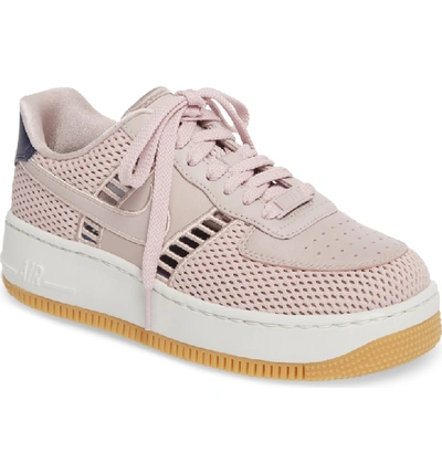 Shop Nike Air Force 1 Upstep Si Mesh Sneaker In Particle Rose/ Summit White