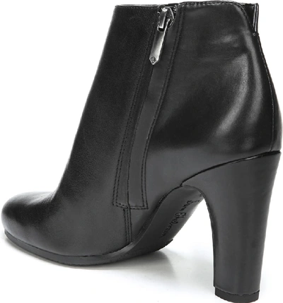 Shop Sam Edelman Sadee Angle Zip Bootie In Black Leather