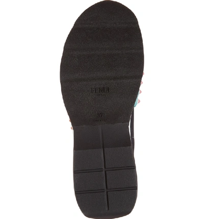 Shop Fendi Logo Slip-on Sneaker In Black