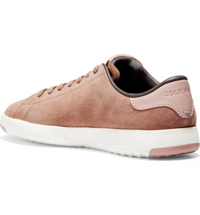 Shop Cole Haan Grandpro Tennis Shoe In Mocha Mousse Suede