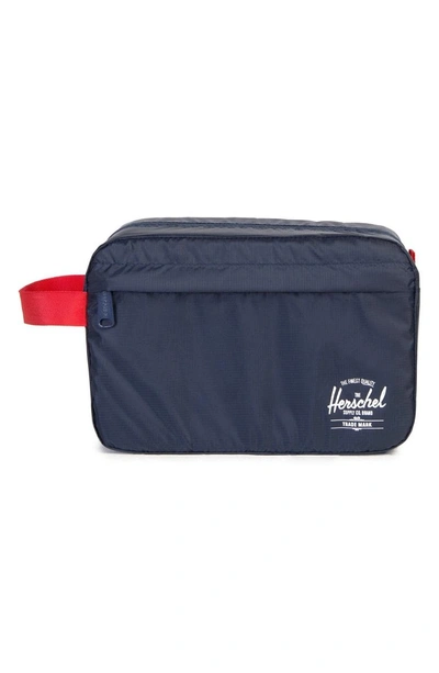 Shop Herschel Supply Co Toiletry Bag In Navy/ Red