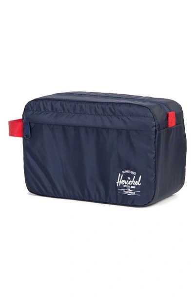 Shop Herschel Supply Co Toiletry Bag In Navy/ Red