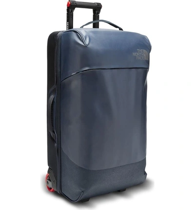 Shop The North Face Stratoliner 30-inch Large Wheeled Suitcase - Blue In Navy