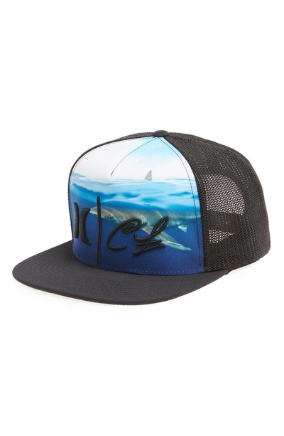 Shop Hurley Clark Little Shark Trucker Hat - Black
