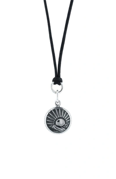 Shop King Baby Sun Pendant Necklace In Silver